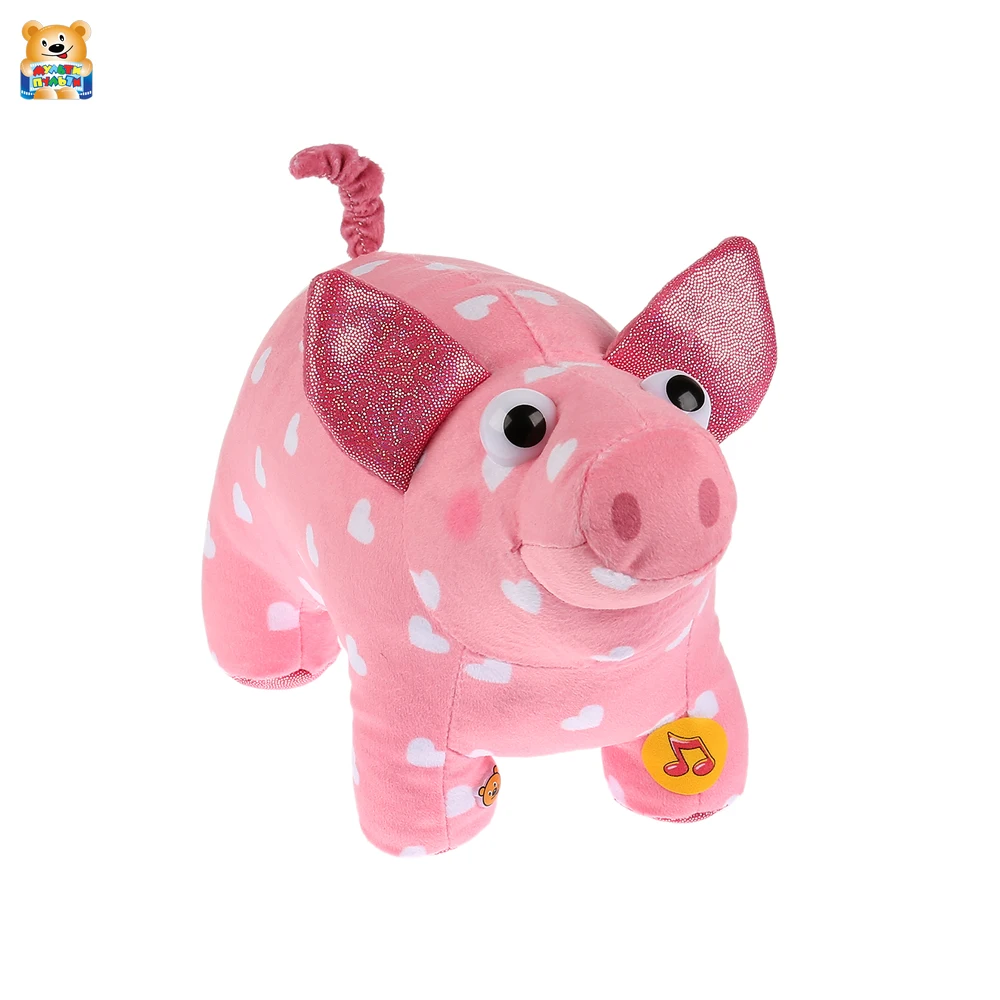 Игрушка мягкая Мульти-пульти Поросенок Хрю из мультфильма Деревяшки 20см Русская