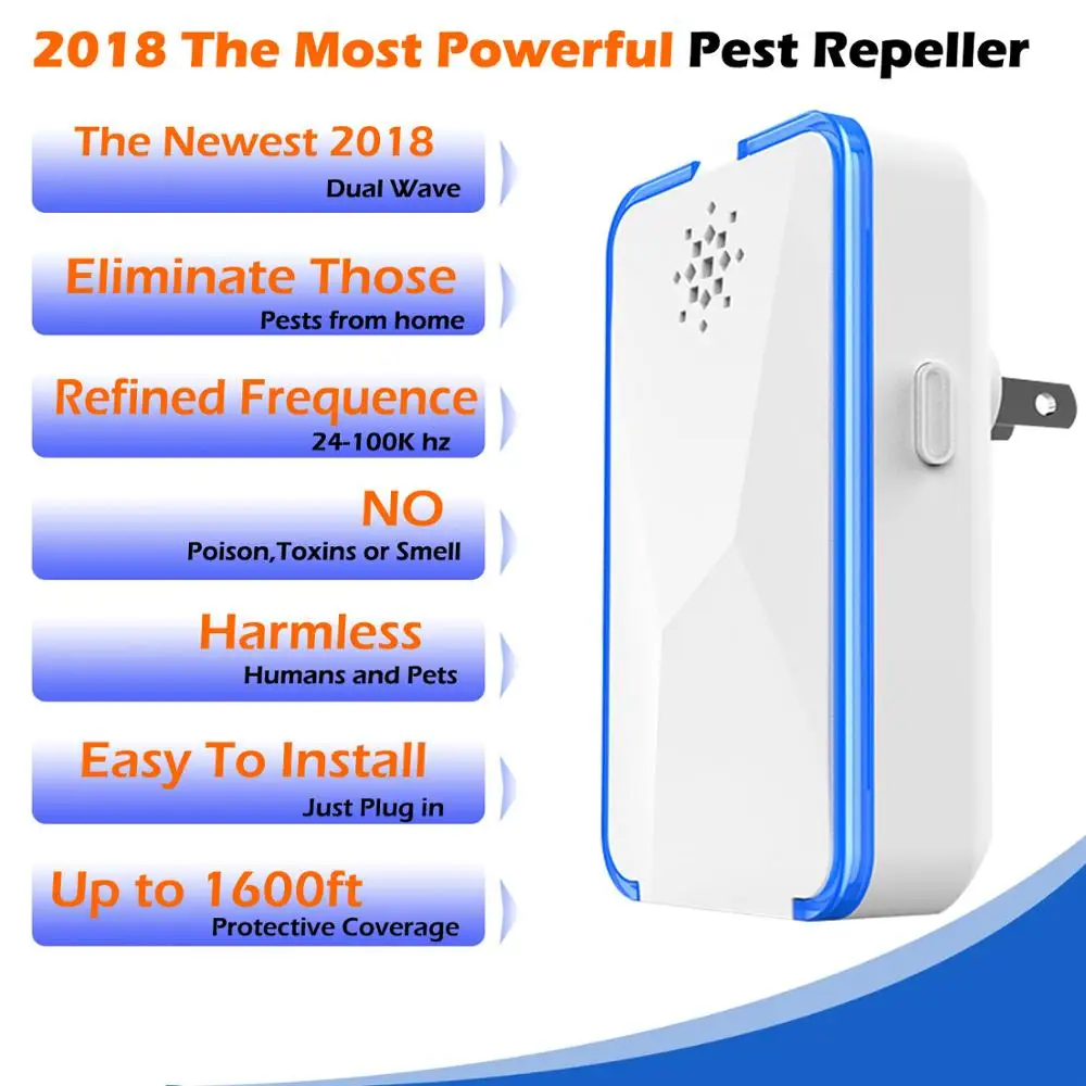 Ультразвуковые Отпугиватели вредителей репелленты для крыс мышей тараканов