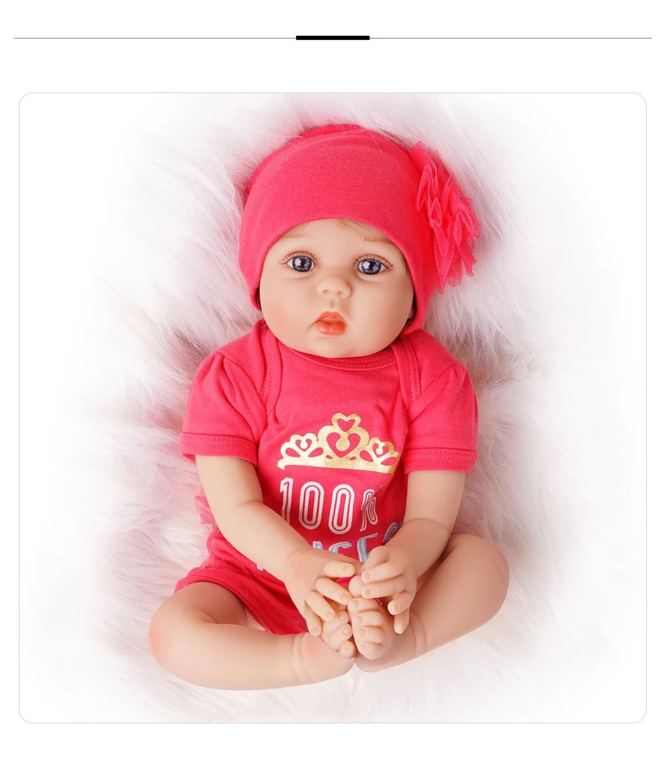 55 см Reborn Baby Doll Girl 2 наряды силиконовый виниловый светильник для новорожденных Розовый и темно-розовый