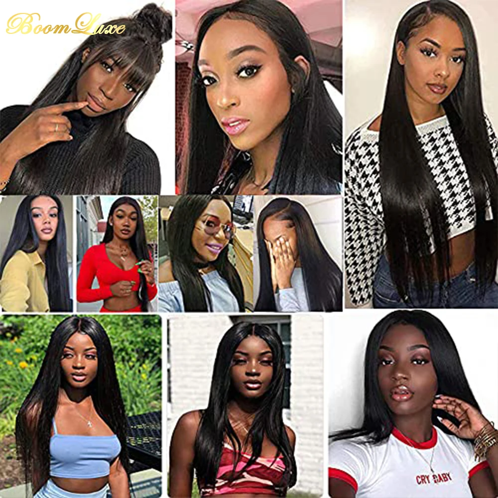 

Straight 13X4 Lace Frontal Free Part Brazilian Human Hair Ear to Ear HD Swiss Lace Closure With Baby Hair Natural Color