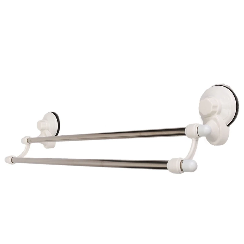 Настенный держатель для полотенец из нержавеющей стали 2 бара стойки хранения