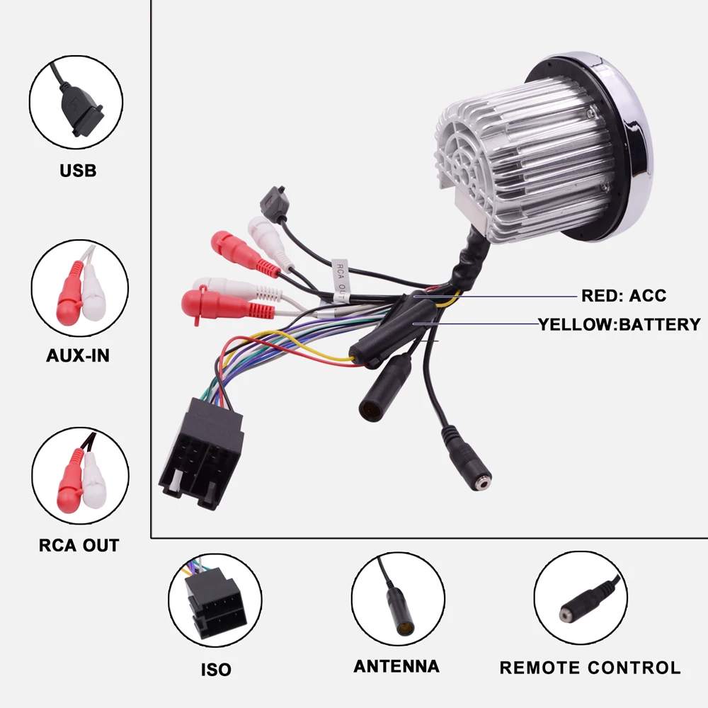 Водонепроницаемый морской стереоприемник с Bluetooth fm радио AM MP3 плеер для RV Golf Cart Yacht