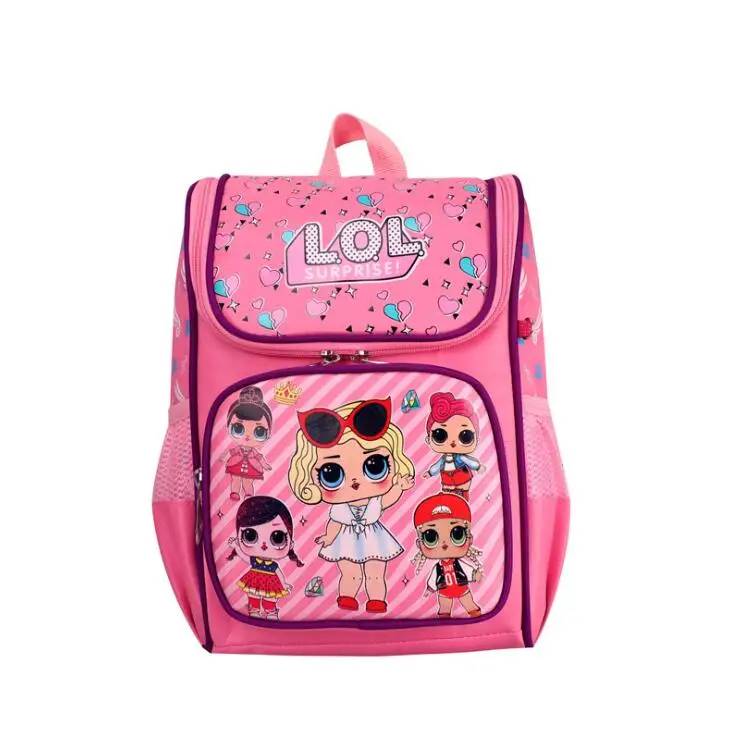 L.O.L Surprise Dolls Cartoon Print Childrens School Backpacks for Girls Schoolbags Cute Wear-resistant bag |