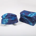 Одноразовая маска для лица унисекс, темно-синяя маска, 3 слоя, не тканая маска для лица, для взрослых, с принтом, Пыленепроницаемая, дышащая маска для рта