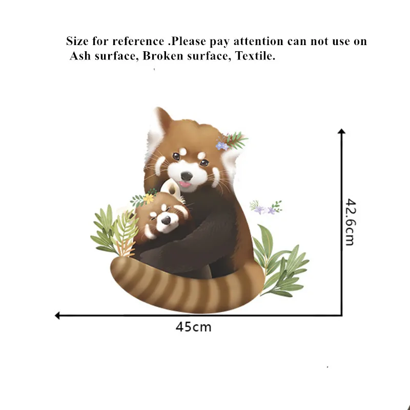 Мультяшные животные мама ребенок настенные наклейки для детской комнаты