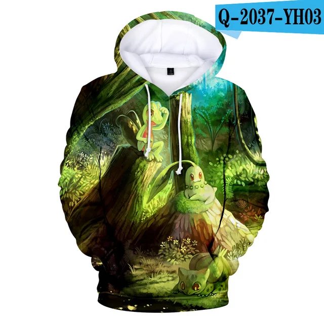 3dwy-1034 Pikachu Pokemon Go 3D Graphic Sweatshirt Hoodies Men Women Umbreon Sweatshirts Hoodie Men Pullover Boys Game Jacket Clothes - Цвет: 3dwy-1034