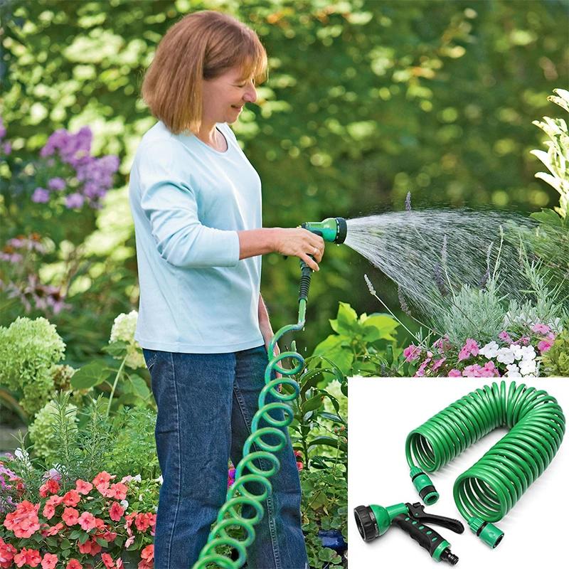 

Multifunctional Retractable Coil Magic Flexible Garden Water Hose For Car Hose Pipe Plastic Hoses garden Watering with Spray Gun