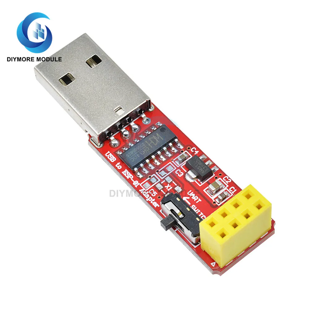 CH340 USB to ESP8266 ESP-01 ESP-01S Adapter 4.5V-5.5V Wifi Converter Programmer Module for Arduino Smart Home Wireless Control