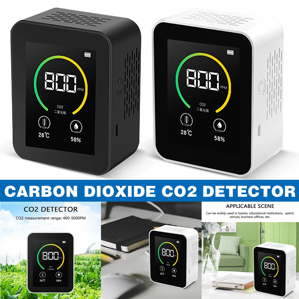 

Air Quality Monitor-Accurate Tester for CO2 Multifunctional Air Gas Detector Real Time Data&Mean Value Recording JHP-Bes