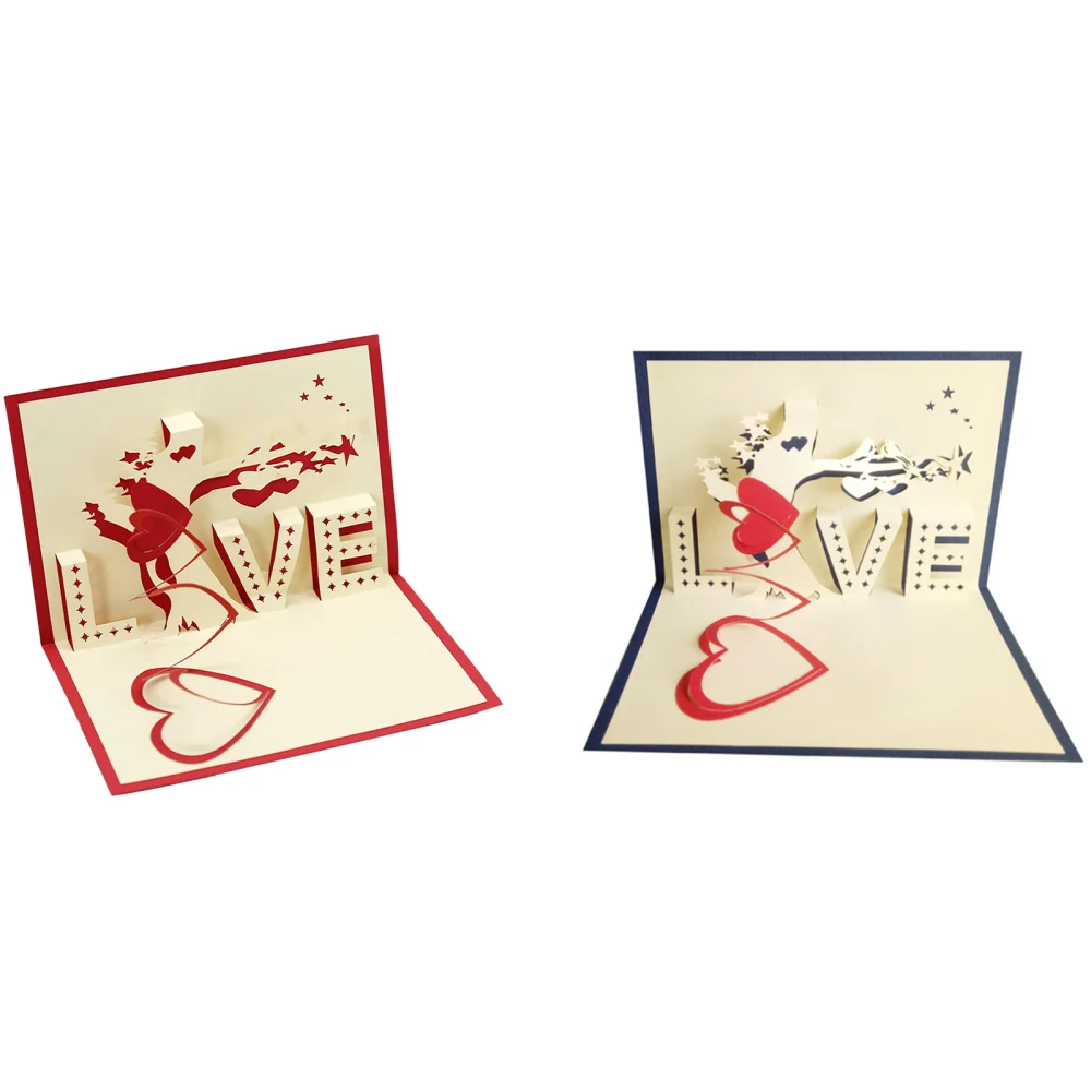 Приглашение на свадьбу 3D Бумажная скульптура открытки ручной работы желтые