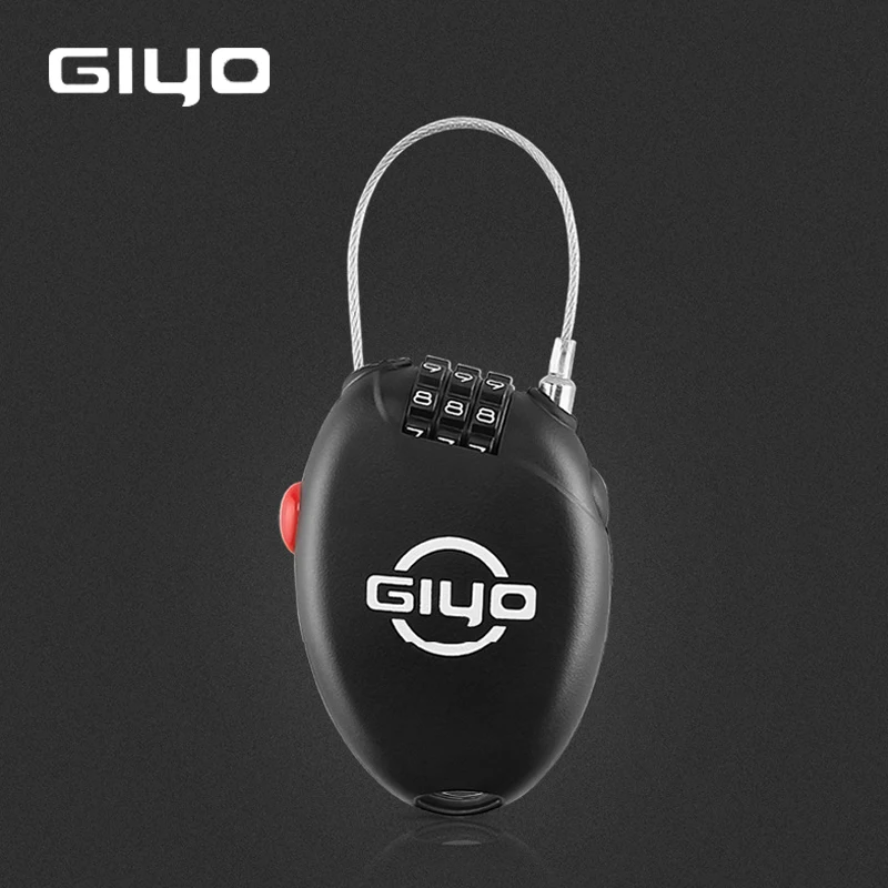 Велосипедный Замок GIYO многофункциональный мини-замок с паролем для шлема защита