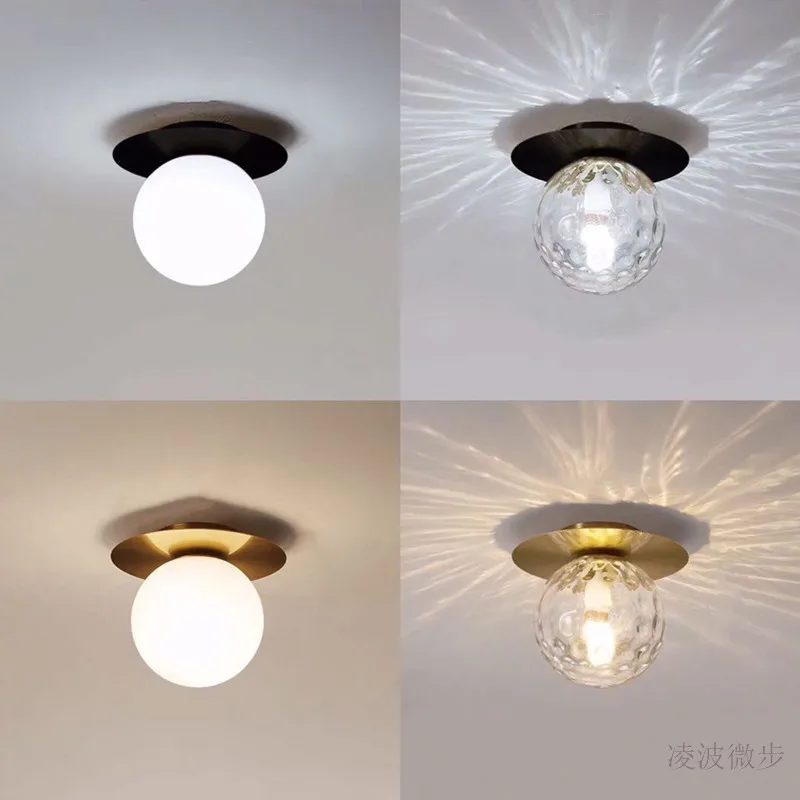 Lámpara de techo de estilo nórdico para dormitorio, iluminación para escalera, E27, Simple y moderna, para balcón