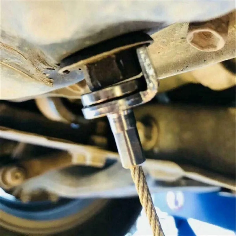 Car Oil Drain Plug Remover Tool Suction Wrench Magnetic Gearbox Anti-Scald Disassembly |