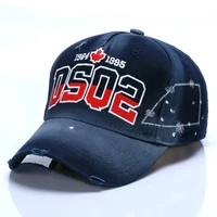 2021 new dsq2 baseball cap men and women casual cotton embroidery washed hat tide brand caps d8 2