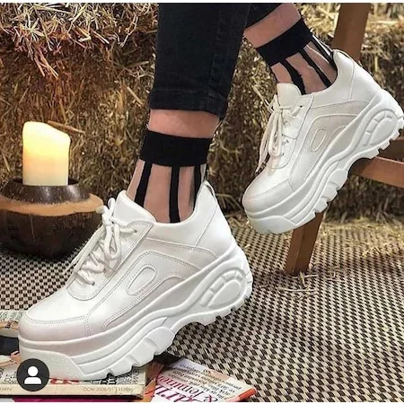 

Women Sport Shoes (36-40) High Thick the Bottom of White Casual Elegant Seasons Style