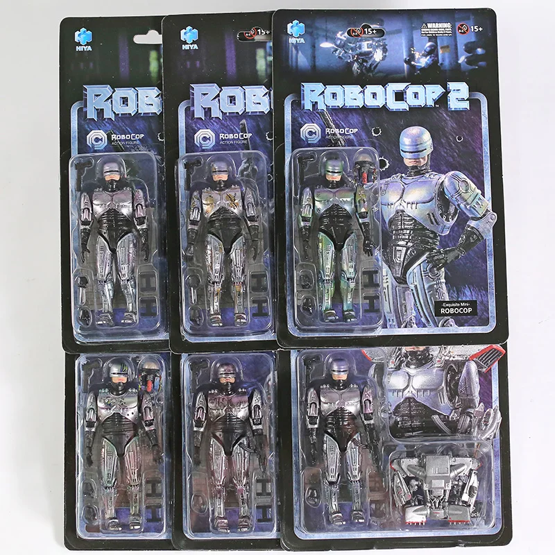 Hiya Toys RoboCop Battle поврежденный Ver. 1/18 Масштаб ПВХ фигурка модель игрушки