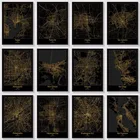 Картина из страз сделай сам с картой США 5D, вышивка крестиком, полная мозаика, пейзаж города США, алмазная вышивка, картина стразы, искусство