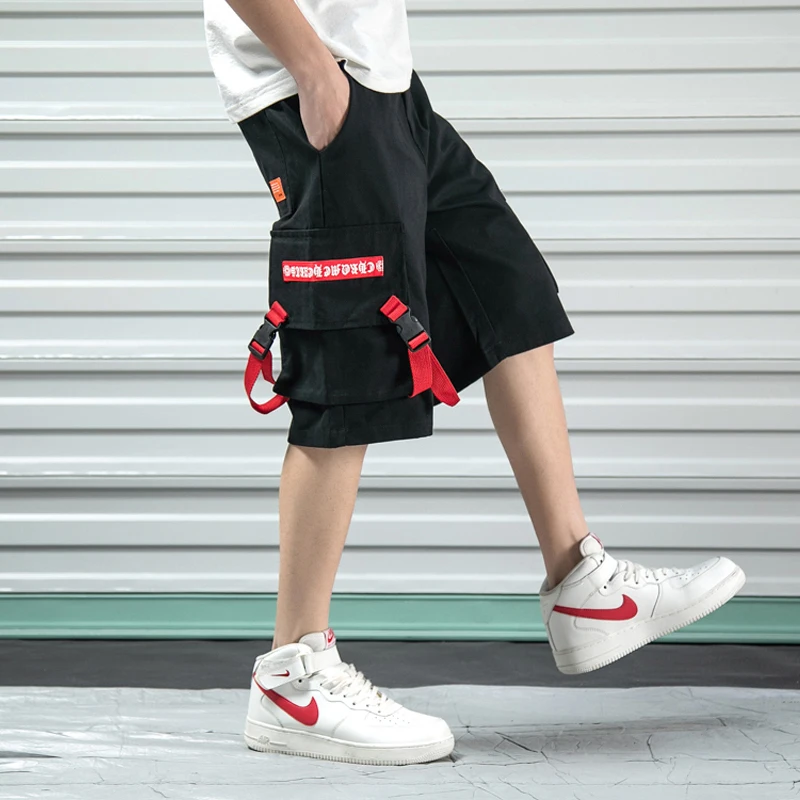 Шорты мужские до колена уличная одежда модные короткие штаны с принтом в стиле