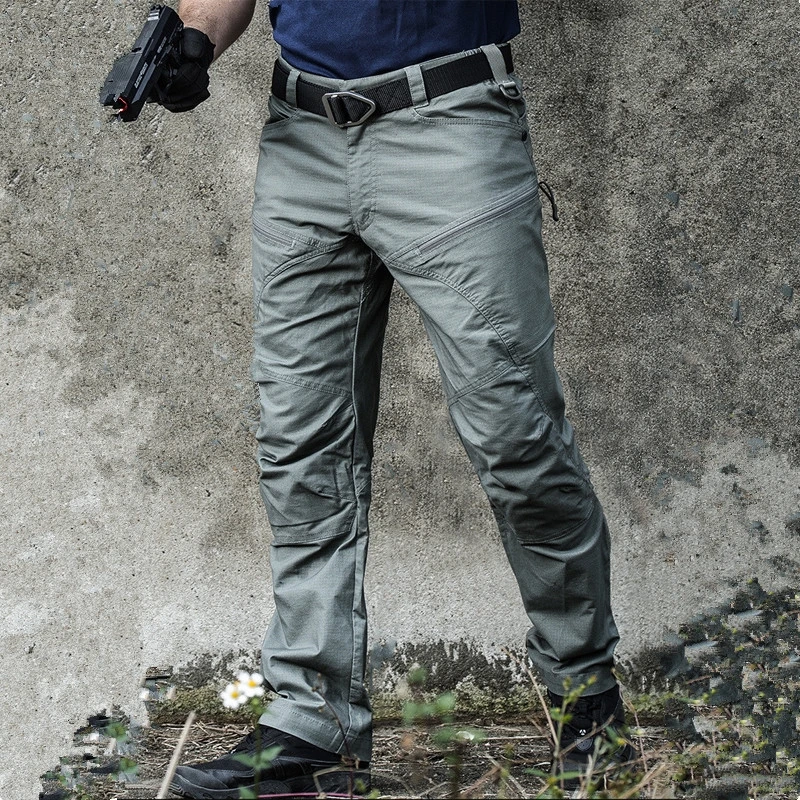 

Waterproof Men Tactical Pants Military Urban Combat Cotton Pants Rip-stop Cargo Pants SWAT Autumn Casual Long Trousers S-2XL