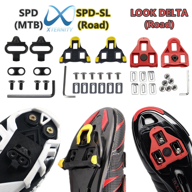 Durable Bicycle Pedals Self-Locking SPD-SL Cleats LOOK DELTA Splint Road Bike Cleat Accessories Anti-Skid MTB Pedals For Bicycle