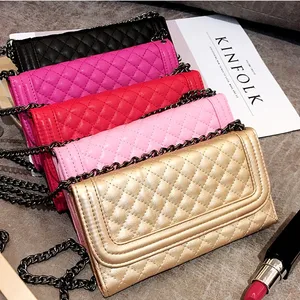 luxury folding mirror card wallet leather case cover for iphone 13 12 mini 11 pro xs max x xr 7 8 6s plus se crossbody chain bag free global shipping