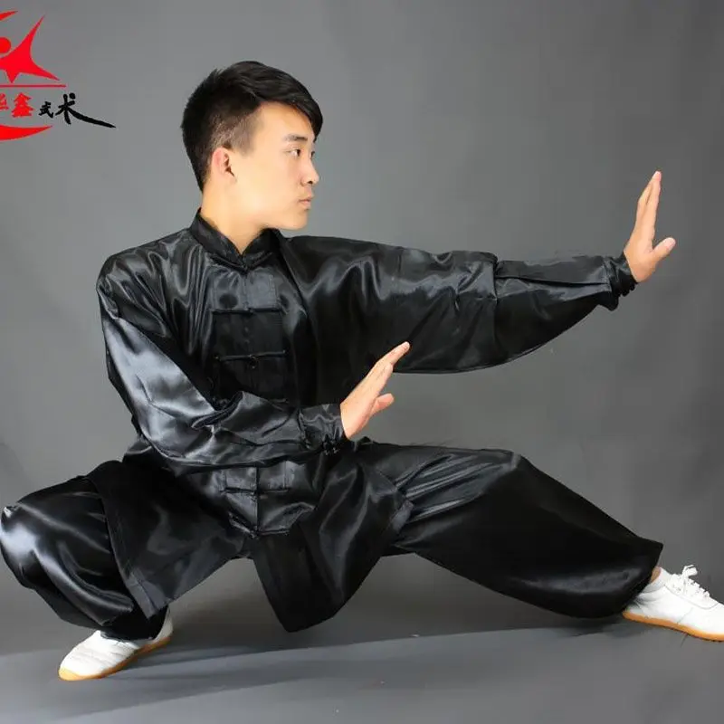 

Traditional Chinese Clothing Set Man Oriental 2 Pieces Tai Chi Kung Fu Uniforms Tang costume Casual long sleeve Costumes