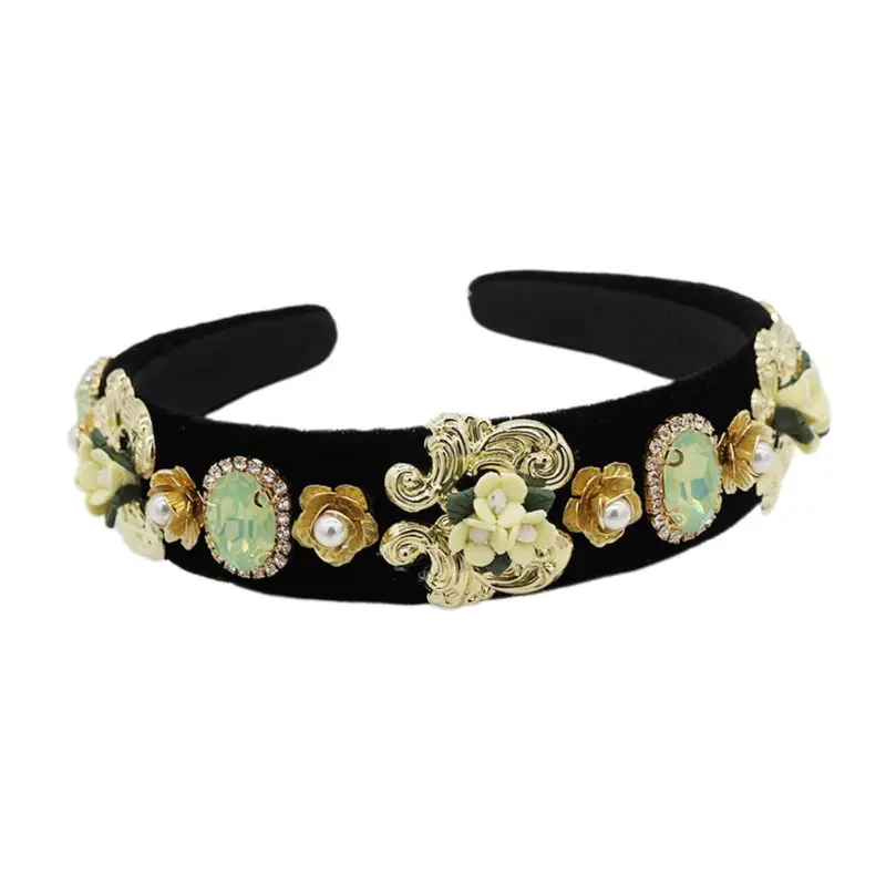 Женский обруч для волос в стиле барокко с розами|Шпильки и заколки волос| |