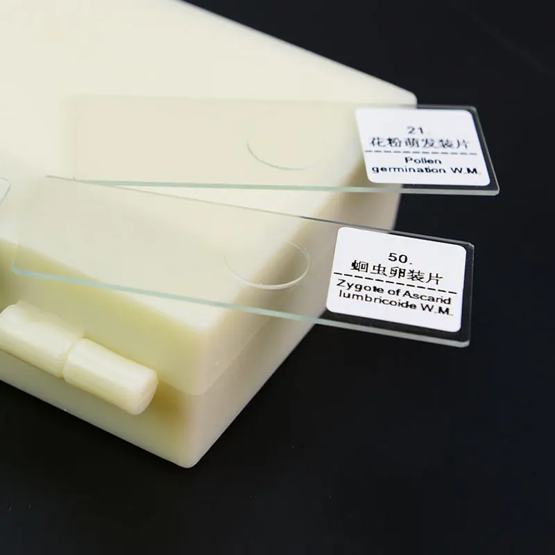 Профессиональные 50 шт. готовые стеклянные предметы Биологический микроскоп для