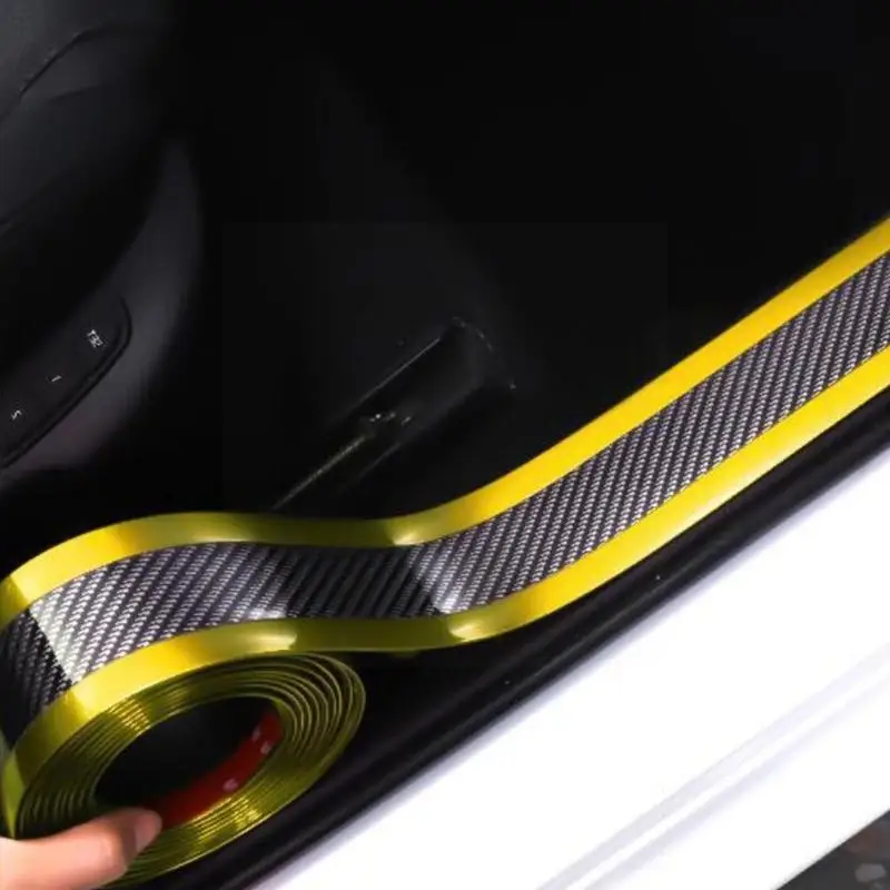 Защитная пленка для порога 1 м автомобильная резиновая полоска с защитой от