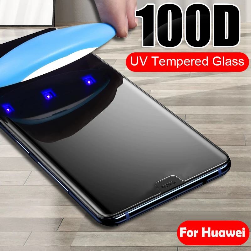 Защитное стекло BoeYink закаленное УФ с полным покрытием для Huawei Honor 8X 9X 10 P10 Lite P Smart Plus