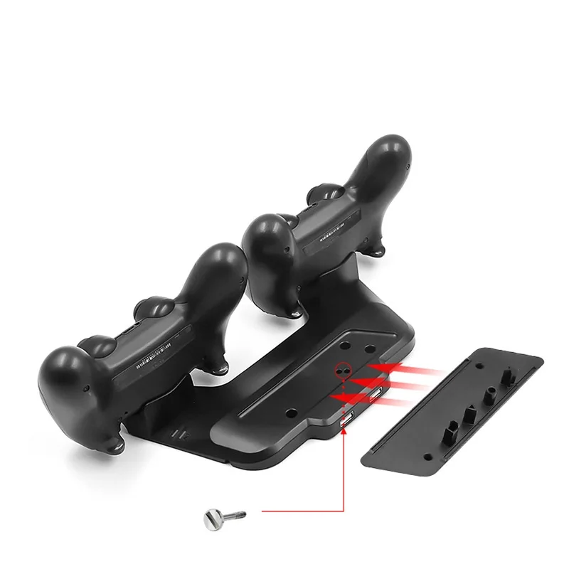 Зарядная док-станция для консоли PS 4 Slim Pro компактная со светодиодным индикатором