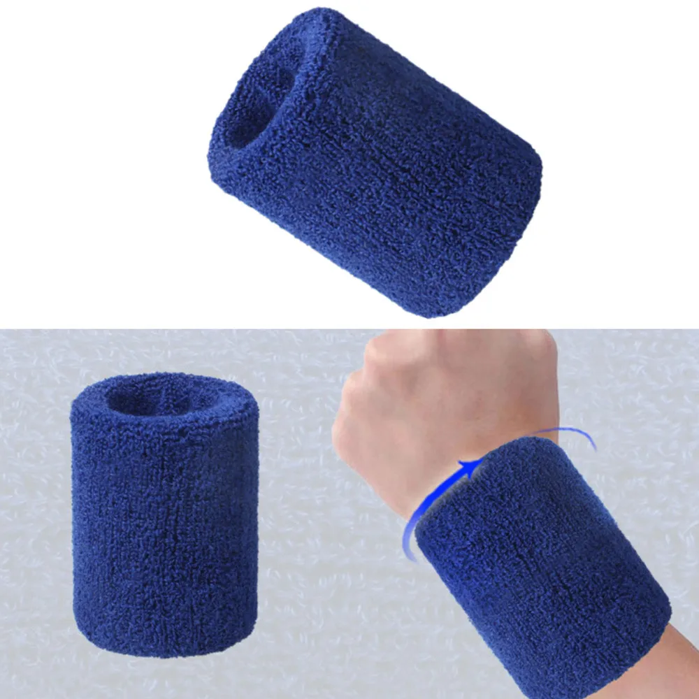 Спортивные наручные браслеты Волейбол Баскетбол сосание Хлопок Sweatband повязка на