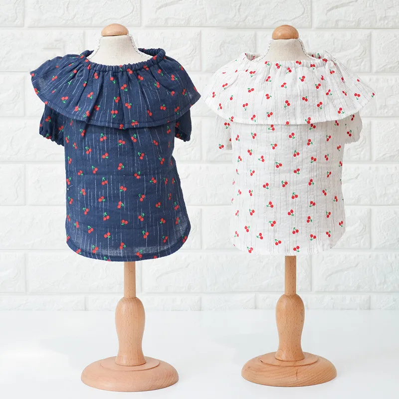 Жилеты для собак хлопковая летняя пляжная одежда женская домашних животных