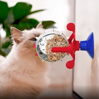 new dog pet cat feeder interactive toy windmill wheel ball pet funny cat snacks toy cats puzzle toys doggy kitty molars