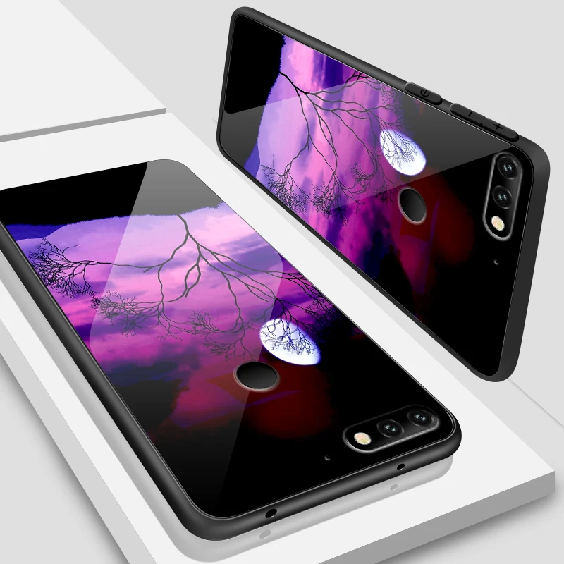 W362 Для Huawei Honor 6X 7A 7X 7C 8A 8X9 облегченное закаленное стекло крышка Y6 Y9 Y7 премьер-профессионал Magic2 Роскошные Защитные чехлы для телефонов - Цвет: W362