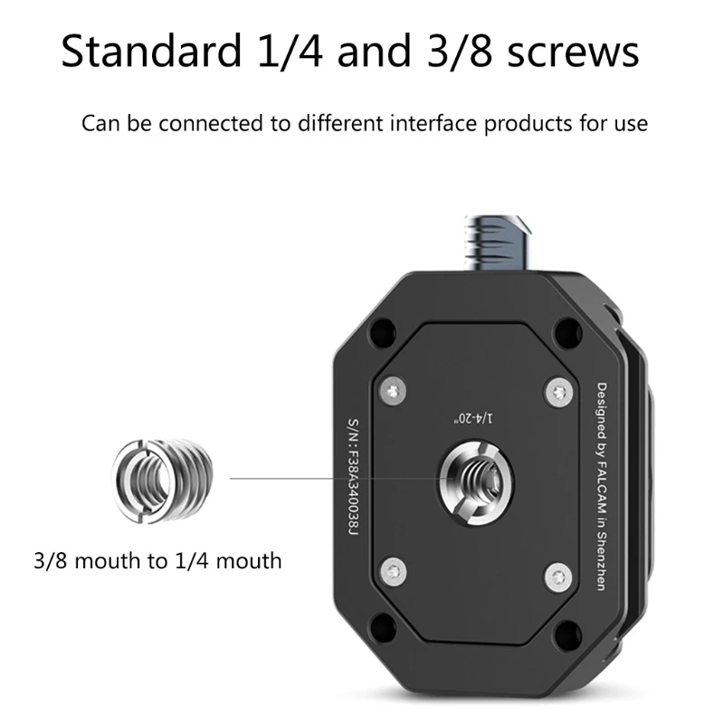 

Falcam F38 DSLR Camera Quick Release Plate, QR System Tripod Mount Adapter Compatible with all 38mm Acra-swiss Plate T84C