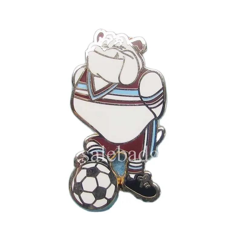 Оптовая продажа жесткие эмалированные булавки для собак металлические броши