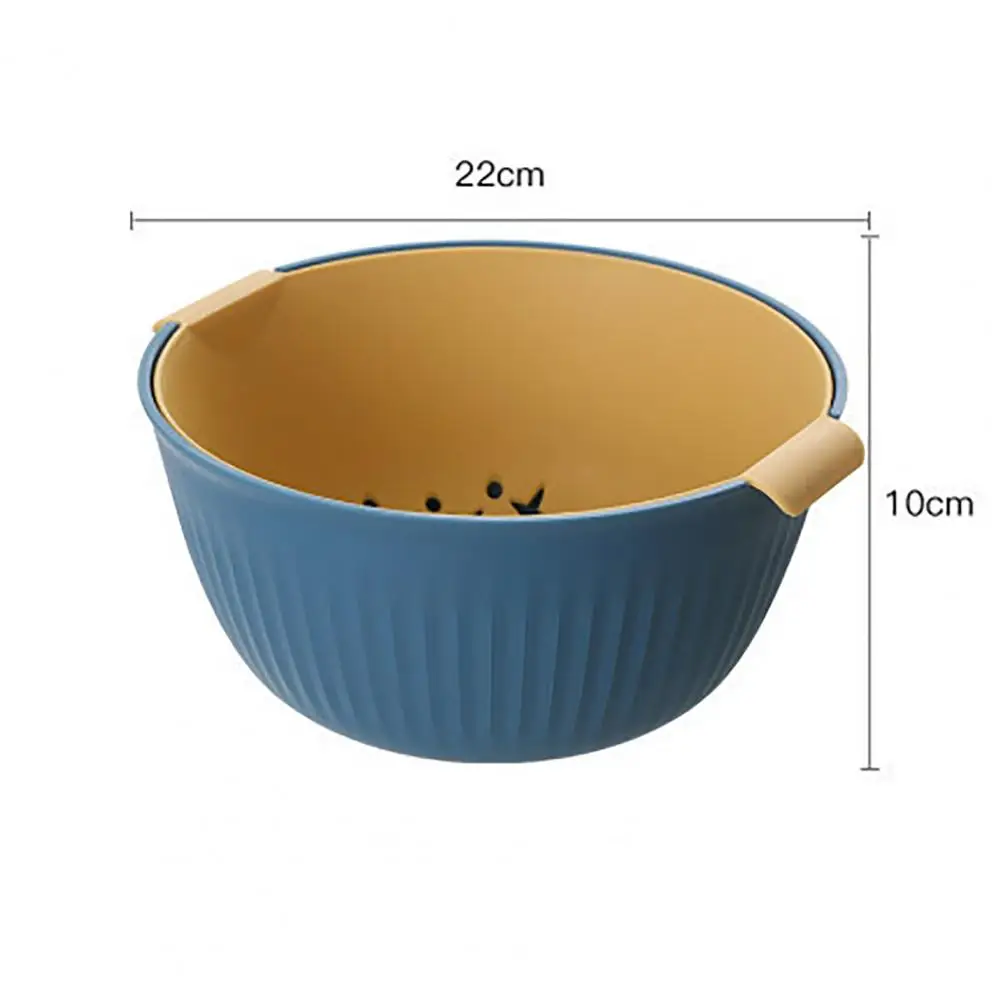 

Double Layer Drain Fruit Vegetable Basket Kitchen Washing Strainer Storage Rack