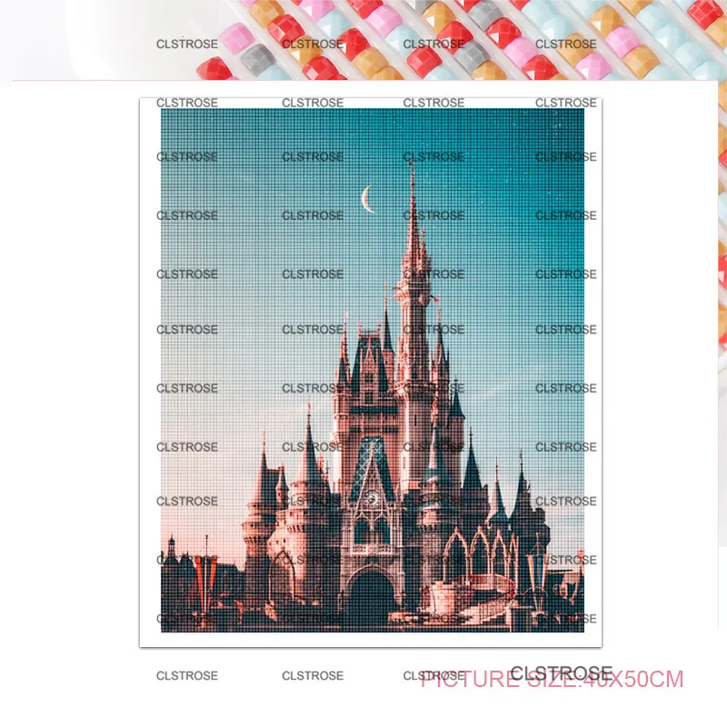 

Diy Landscape Shooting House Top Diamond Painting Home Decoration Square Diamond Round Diamond Modern Home Living Room Decor