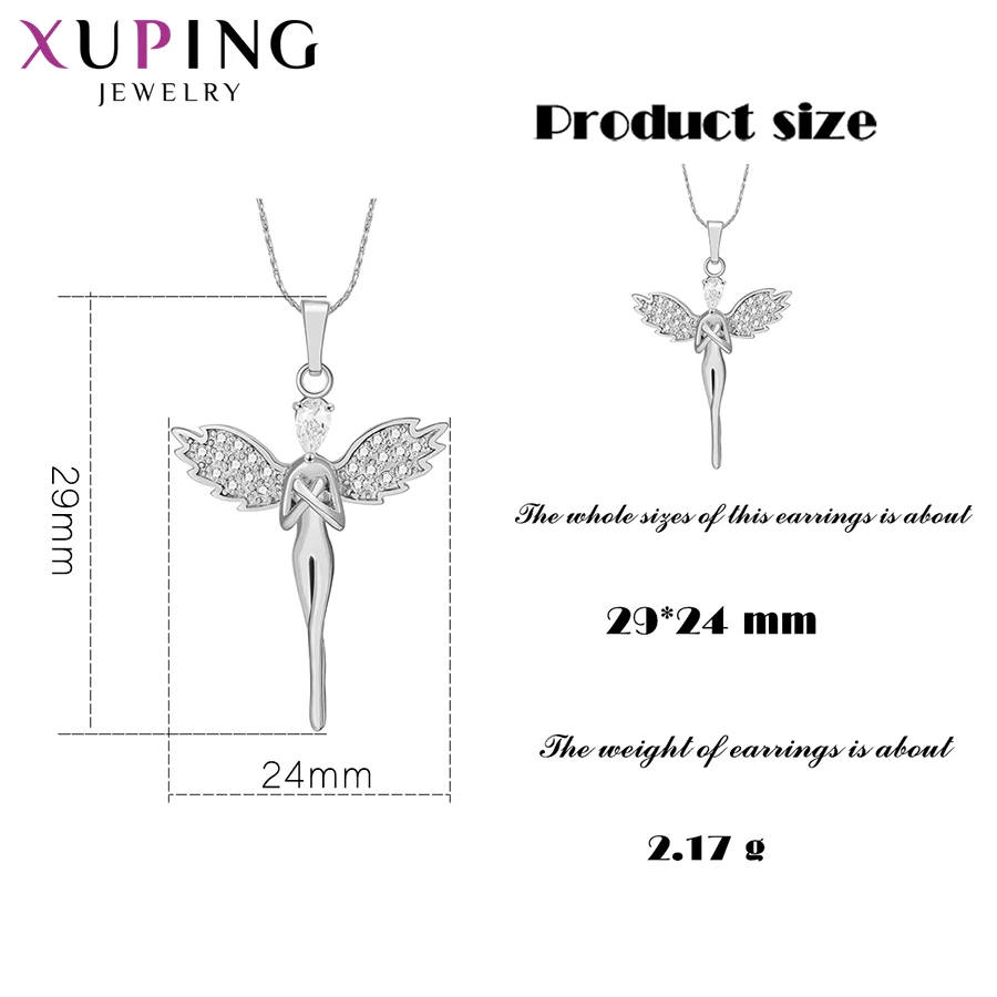 Xuping модное ожерелье кулон в форме человека для женщин и девушек ювелирные