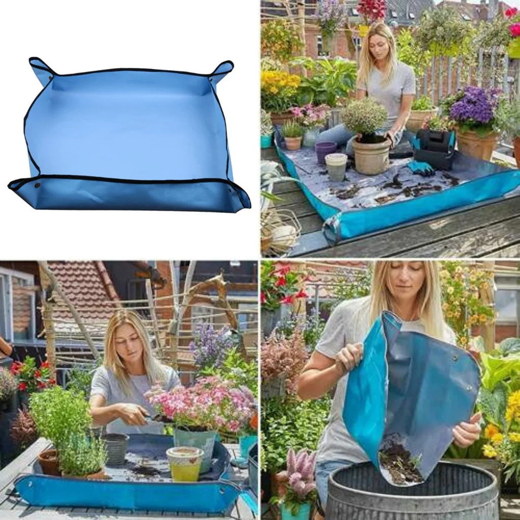 

Garden Tools Planting Mat Home Green Gardening Pad Plant Operation Pad Green Plant Balcony PE Waterproof Flower Mat