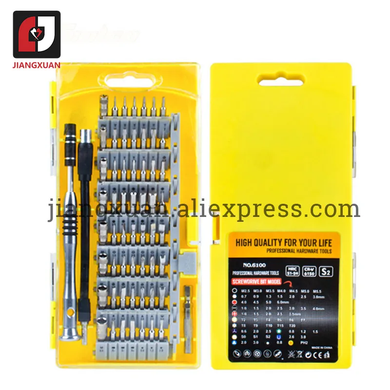 60 in 1 precision screwdriver set repair tool for pc laptop mobile phone maintenance magnetic screwdriver kit free global shipping