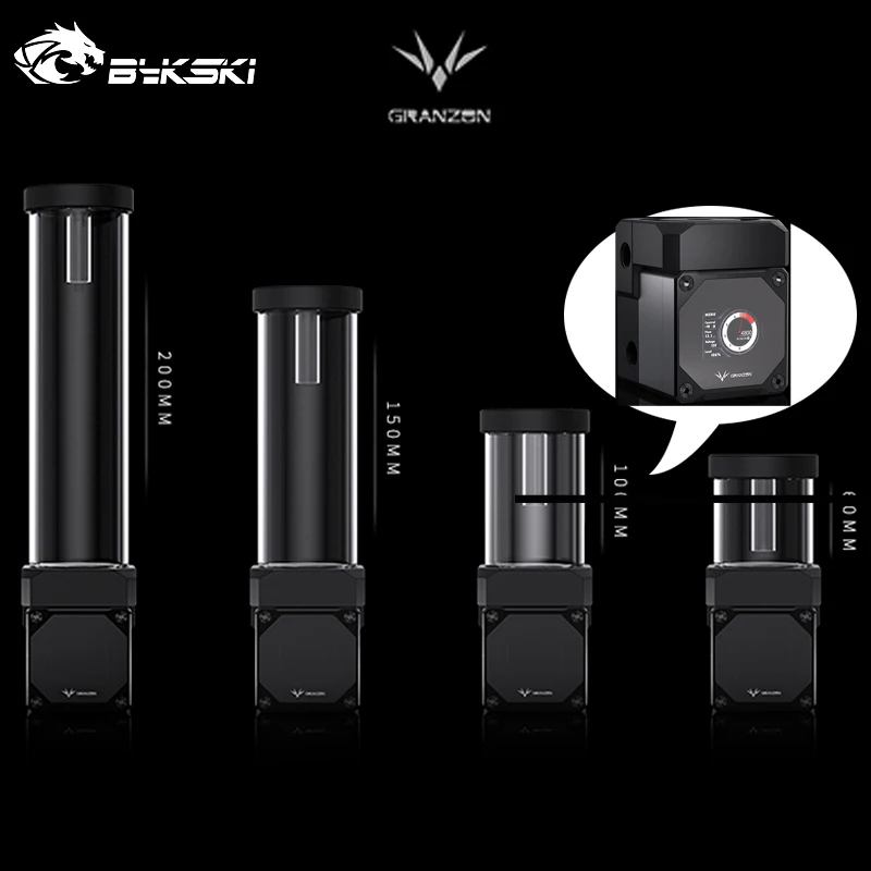 

Насос Bykski Granzon GFMB AIO DDC + резервуар для воды, цифровой дисплей, беспроводной контроль скорости, подъем 6 метров, поток 700 л/ч