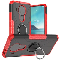 shockproof armor case for nokia 3 4 5 4 6 39 inch magnetic metal ring stand holder soft tpu bumper hard pc protective back cover