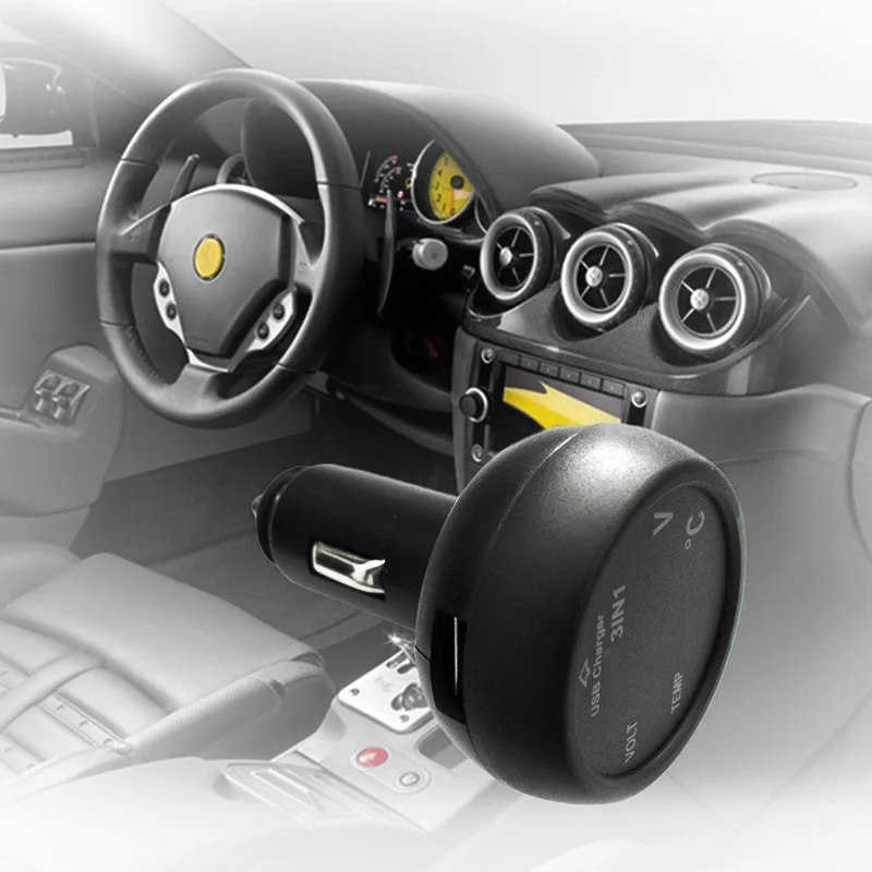 Новый розетка для автомобильного прикуривателя автомобиля цифровой вольтметр