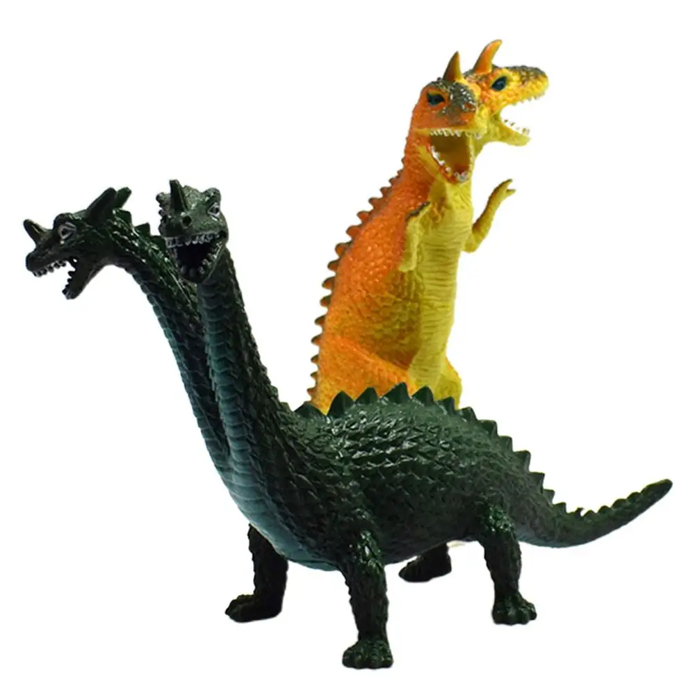 Детская Реалистичная двухсторонняя модель динозавра экшн-фигурка коллекционная