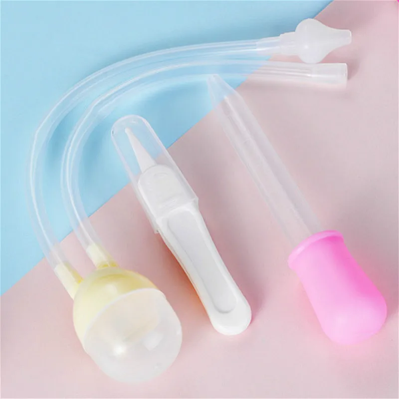 

1/3pcs/set Newborn Baby Safety Nose Cleaner Kids Vacuum Suction Nasal Aspirator Infants Medicine Dropper Accessories Baby Care