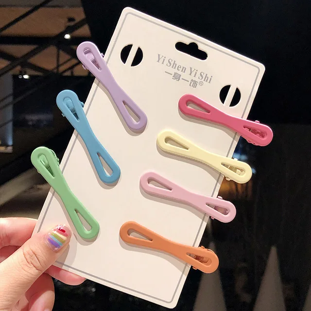 7pcs 5 7/10 шт./компл. Для женщин девушки милые красочные мультфильм кролик Корона шпильки с сердечками милое заколки для волос головная повязка заколки для волос аксессуары - Цвет: 7pcs 5