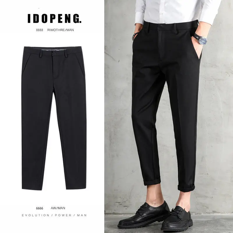 

Fashion Casual Pants Men's Spring And Summer New Korean Style Small Trousers Nine Minutes Pants K6606
