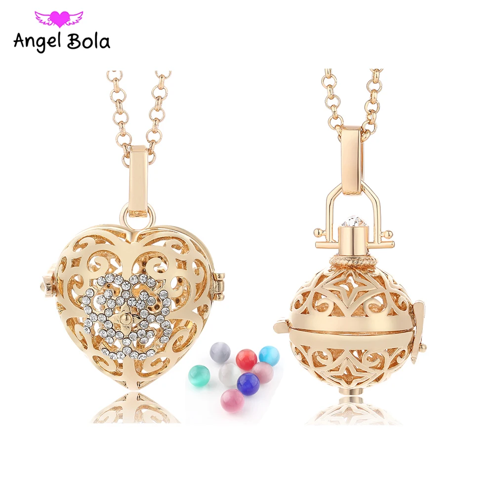 Harmony медальон Шар открытая клетка Подвеска для ангел абонент Опал мяч плавающий